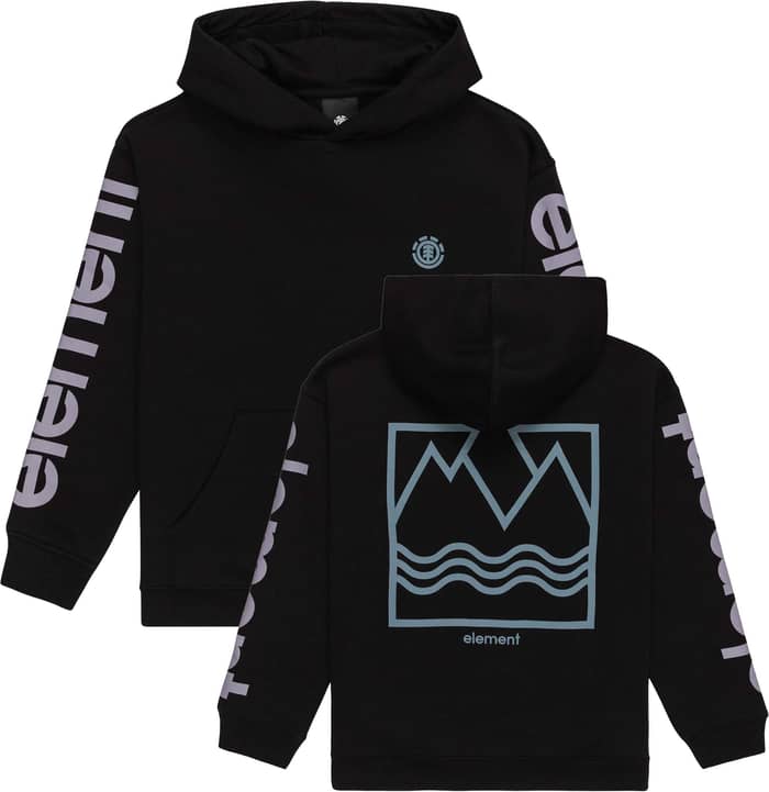 Peaks Box Hood Youth Flint Black