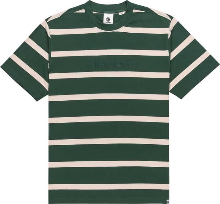 Yacht Club SS Tee Oat Milk Jungle Green
