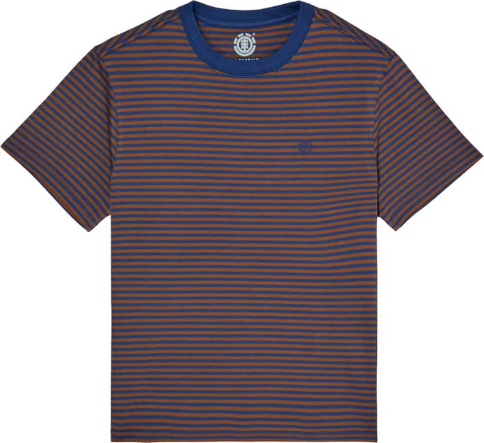 Icon Embroidery SS Tee Youth Dark Denim Sepia