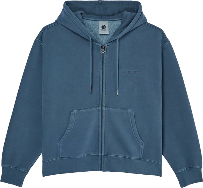 Lowcase Pigment Zip Hood sweatshirt W Dark Slate