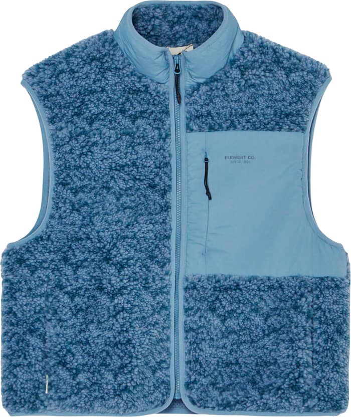 Lake Sherpa Vest W Faded Denim