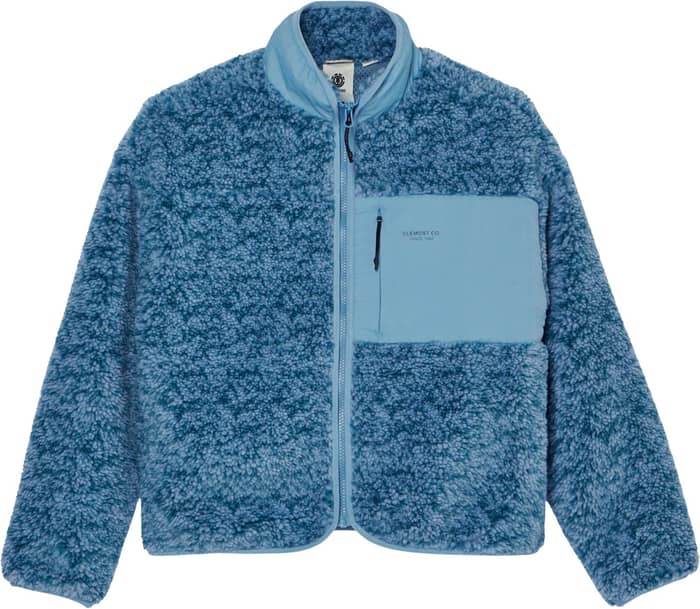 Oak Sherpa Jacket W Faded Denim