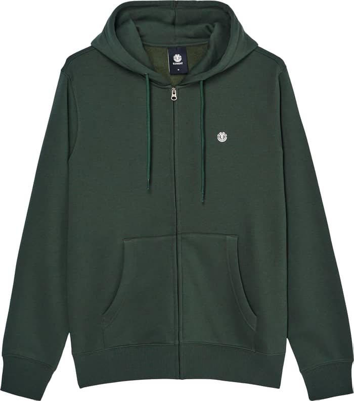 Icon Embroidery Zipped Sweatshirt Deep Forest