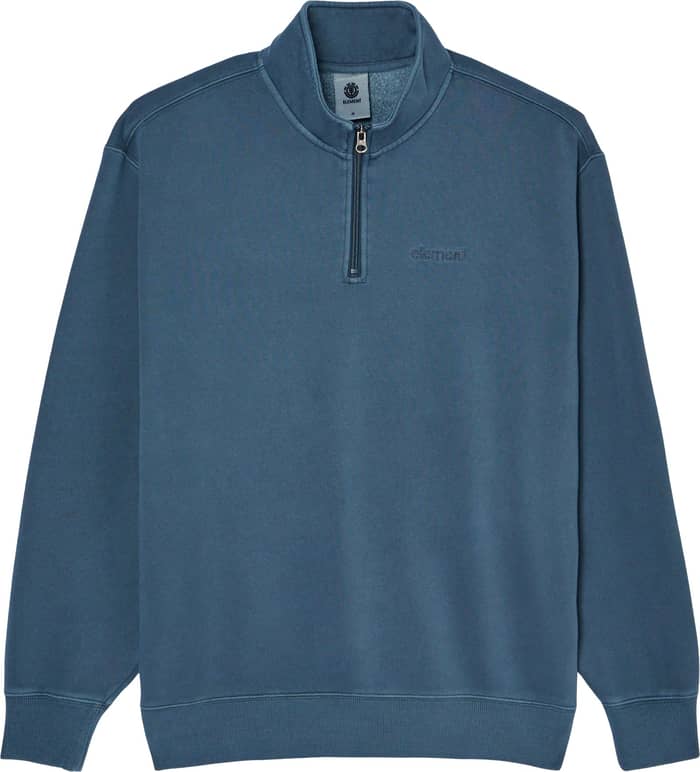 Lowcase Pigment Quarter Zip Sweatshirt Dark Slate