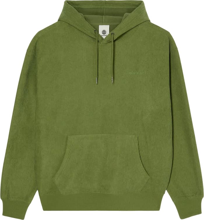 Lowcase Corduroy Hooded Sweatshirt Bronze Green