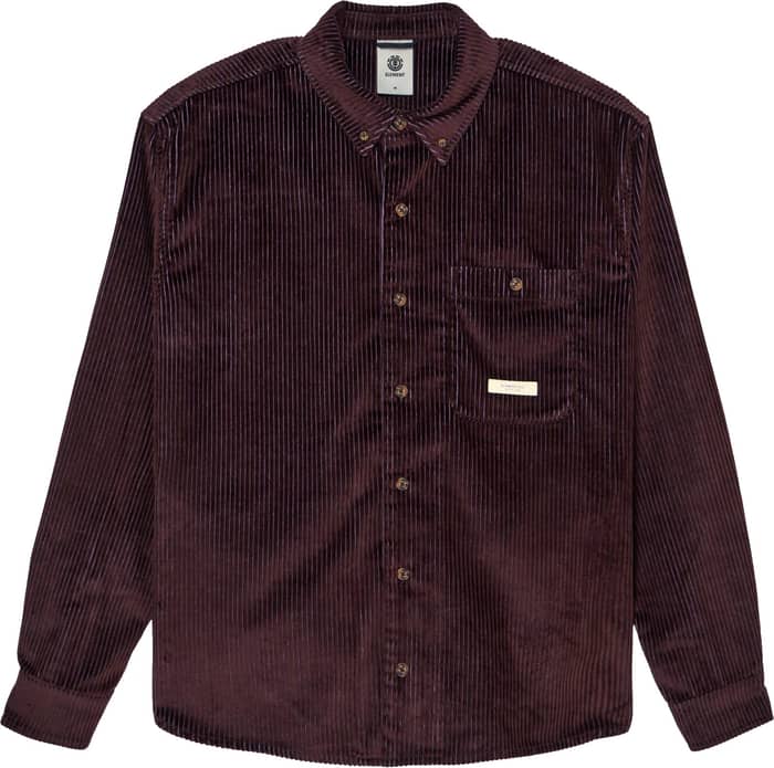 Relax Bi Color Cord Shirt Java