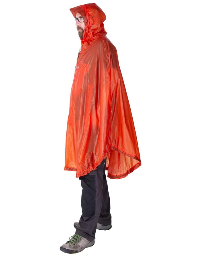 Bike + Hike Poncho Dark Lava