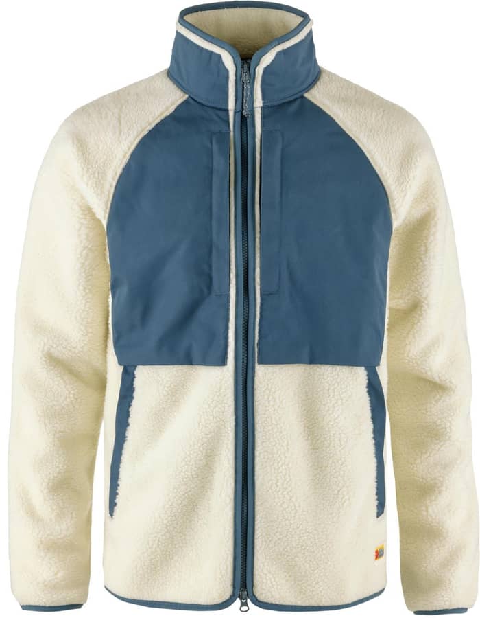 Vardag Pile Jacket M Chalk White Indigo Blue
