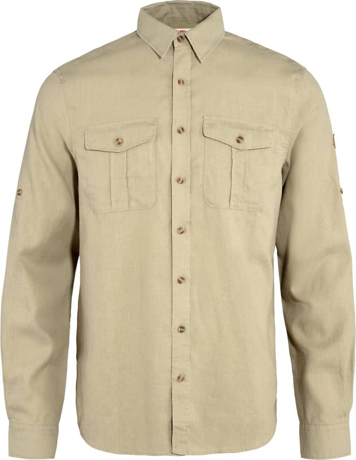 Övik Travel Shirt LS M Sand Stone