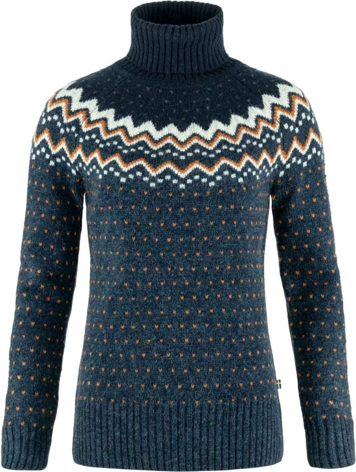 Övik Knit Roller Neck W Navy-Dark Navy