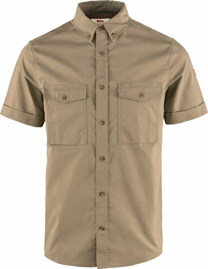 Övik Air Stretch SS Shirt M Suede Brown