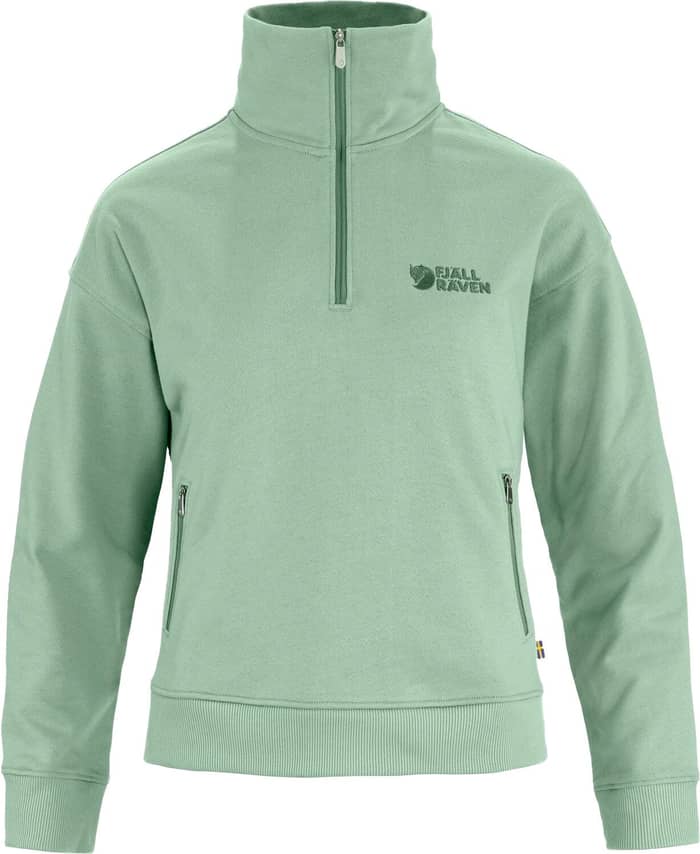 Vardag Half Zip Sweater W Misty Green