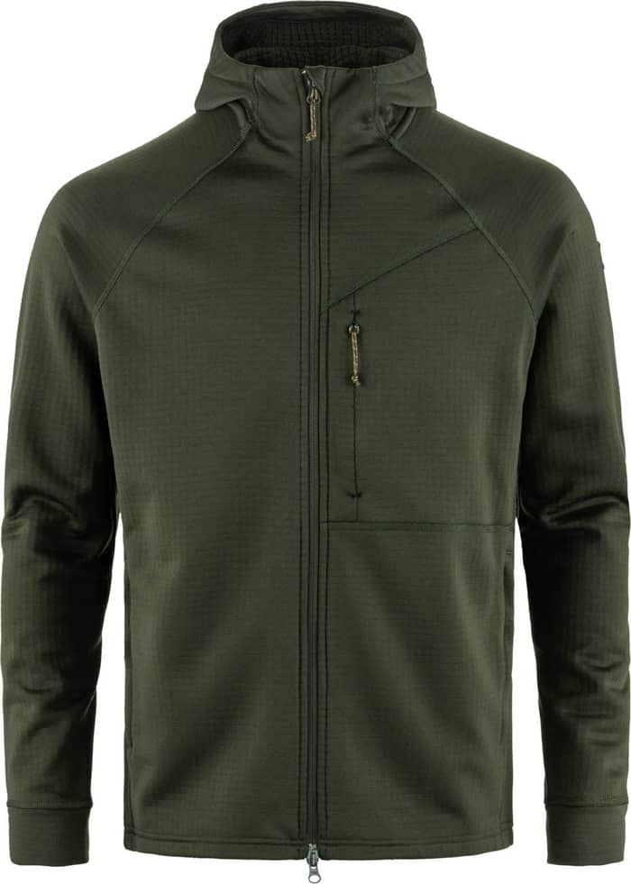Abisko Grid Fleece Hoodie M Deep Forest