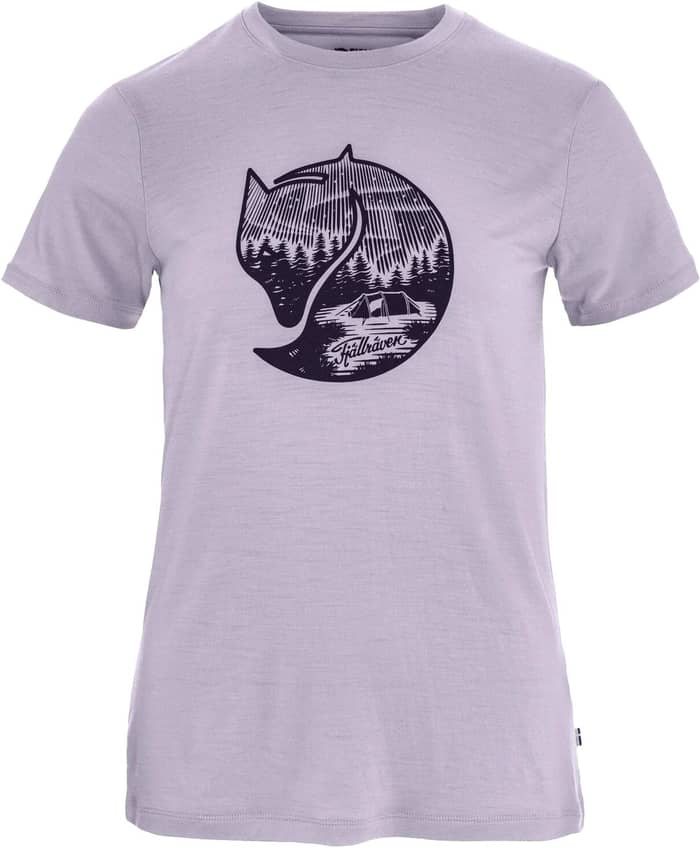 Abisko Wool Fox SS W Lavender Mist Dark Navy