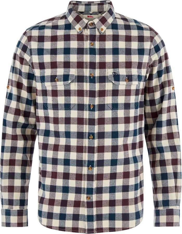 Skog Shirt M Chalk White Black Oak