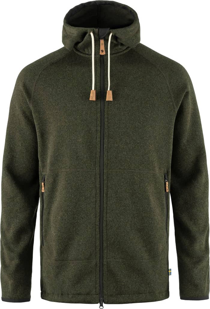 Övik Fleece Hoodie M Deep Forest