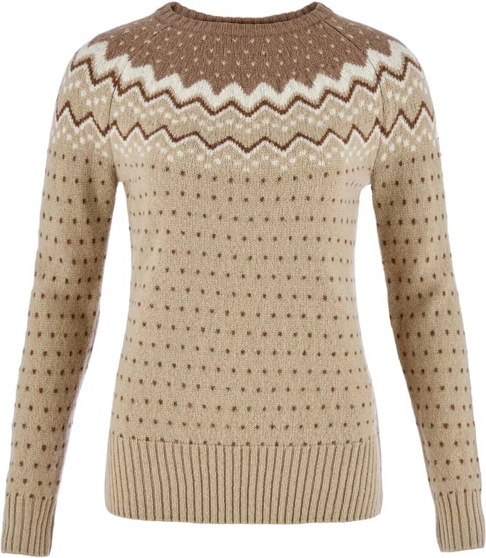 Övik Knit Sweater W Fossil Suede Brown