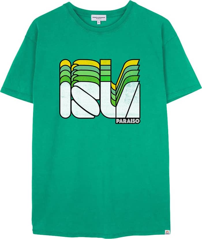 M Tshirt Mike Washed Isla Emerald