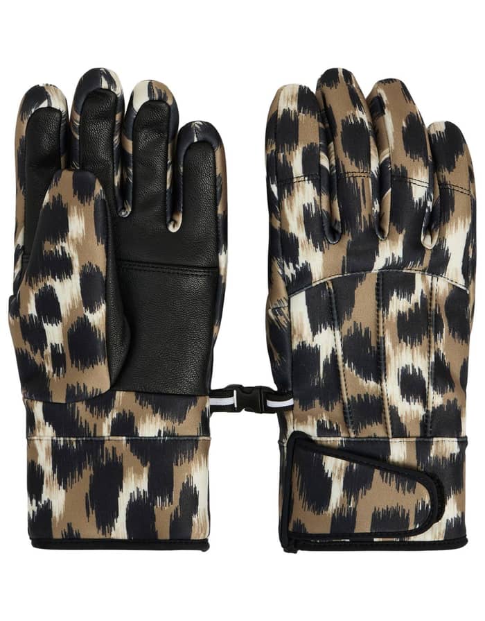 Glacier Print Blurred Savannah Leopard/Noir
