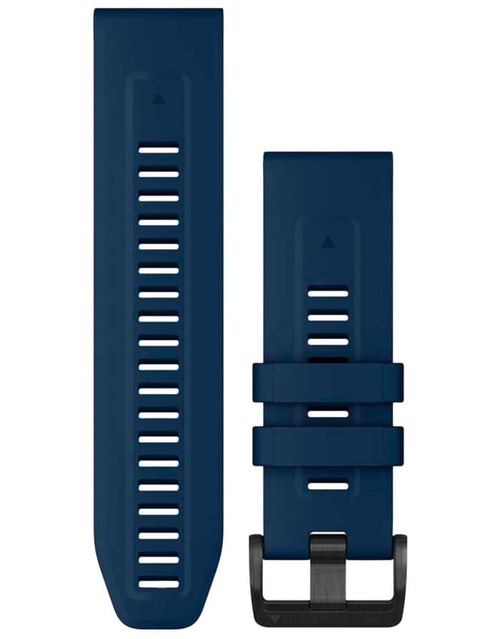 Bracelet QuickFit 26mm Silicone Noir / Bleu Cirrus