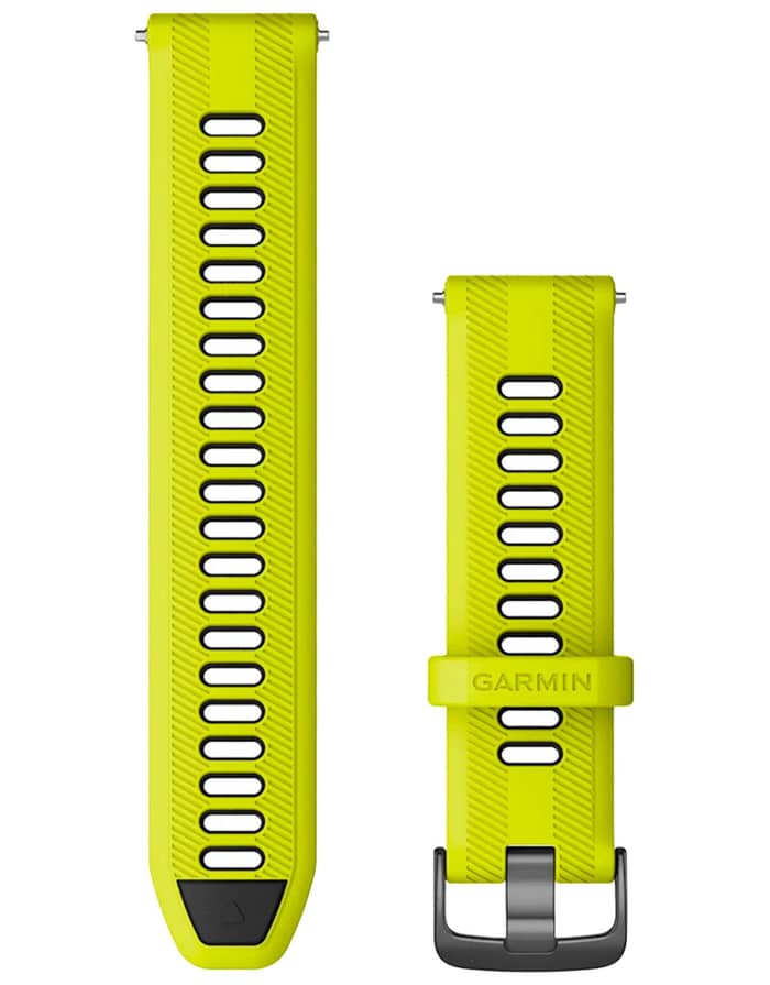 Bracelet Forerunner 22mm Silicone Jaune/Noir