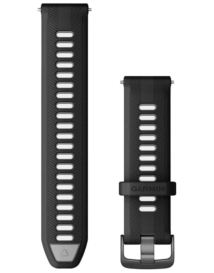 Bracelet Forerunner 22mm Silicone Noir/Gris