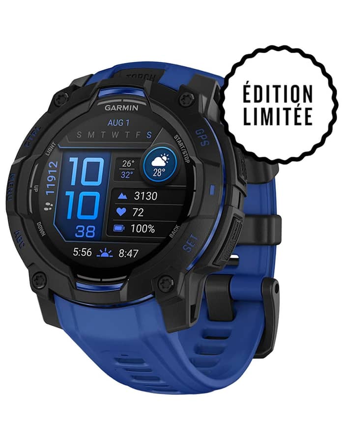 Instinct 3 Amoled 45mm Black/Electric Blue