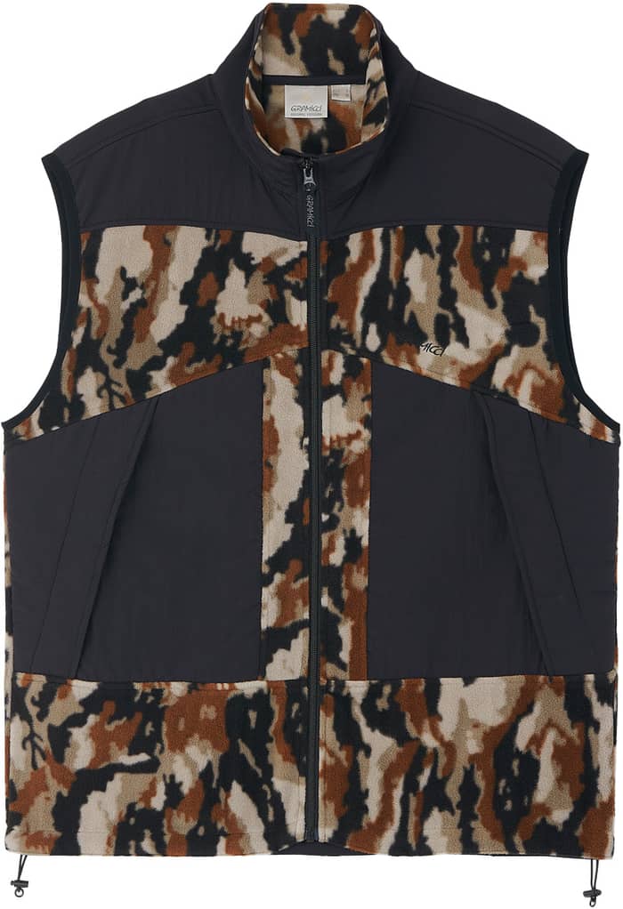 Thermal Fleece Vest Bark Camo