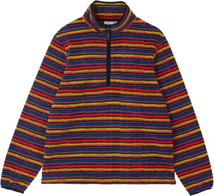 Thermal Fleece Pullover Multi-Stripe