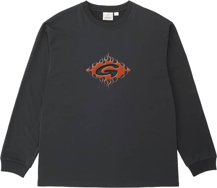Flames LS Tee Vintage Black