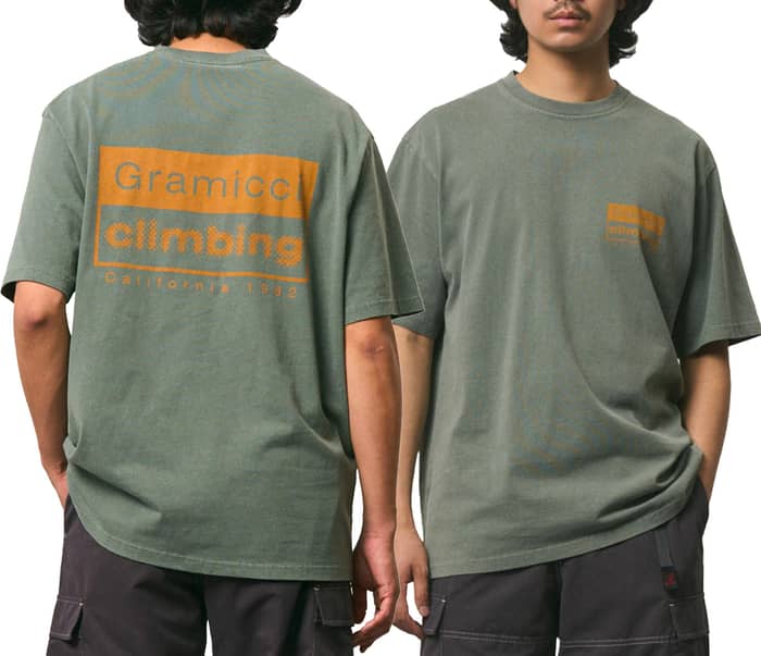 Gramicci Climbing Tee Pigment Dyed Sage Pigment