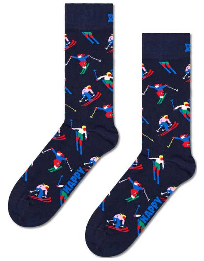 Skiing Sock Navy