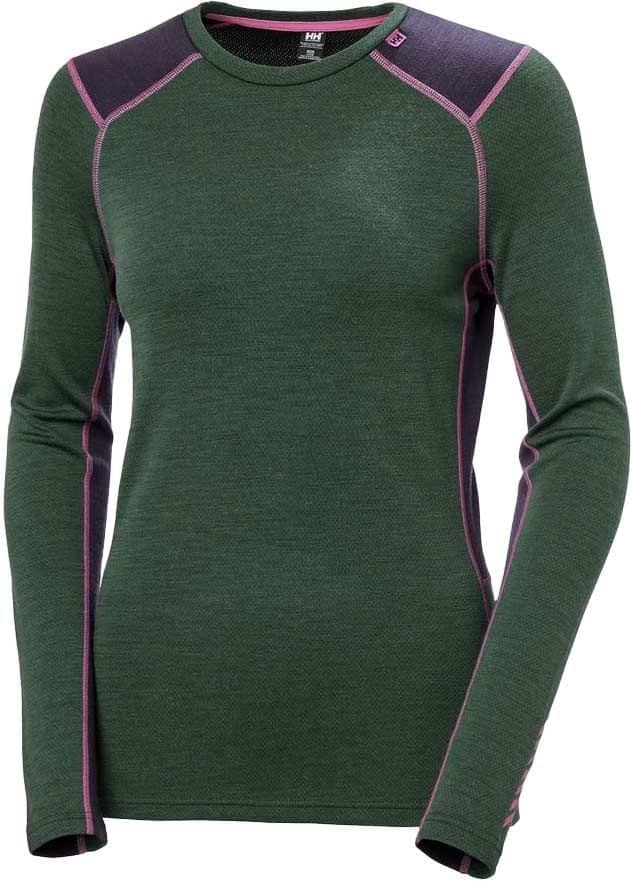 W Lifa Merino Midweight Crew Jungle Green