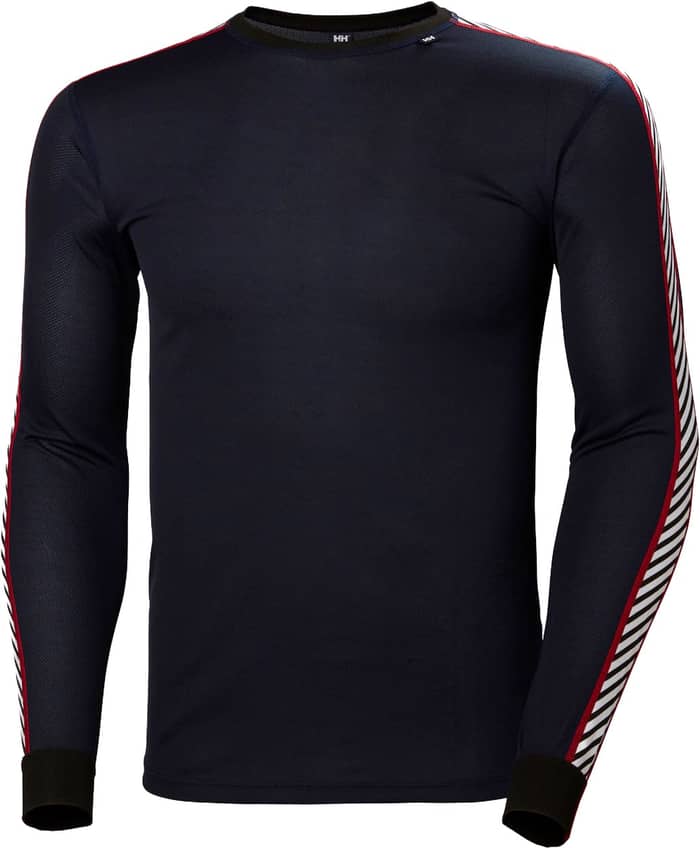HH Lifa Stripe Crew Navy