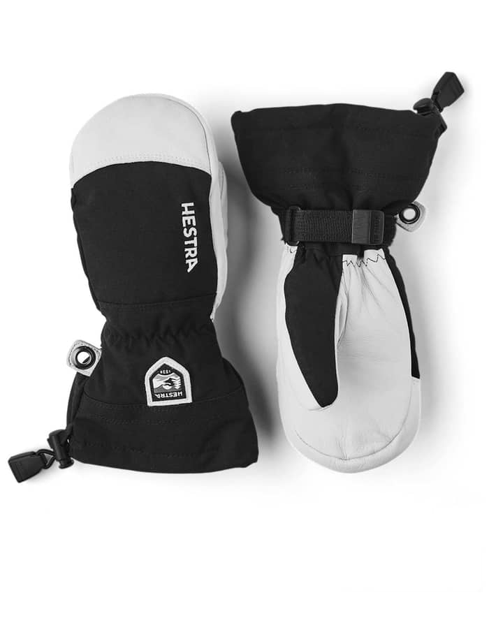 Army Leather Heli Ski Jr. Mitt Black