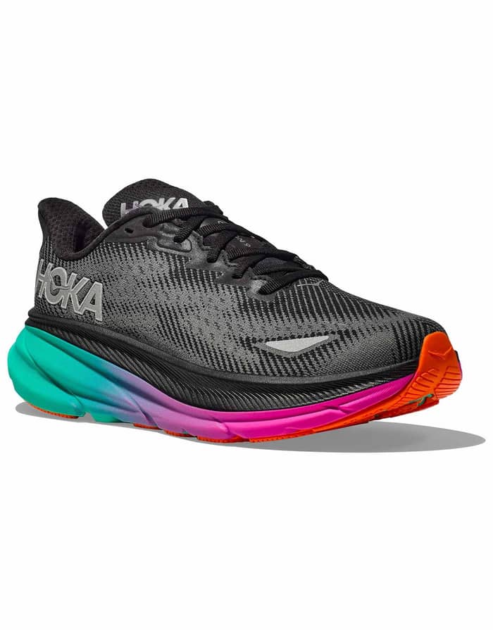 Clifton 9 GTX W Black / Electric Aqua