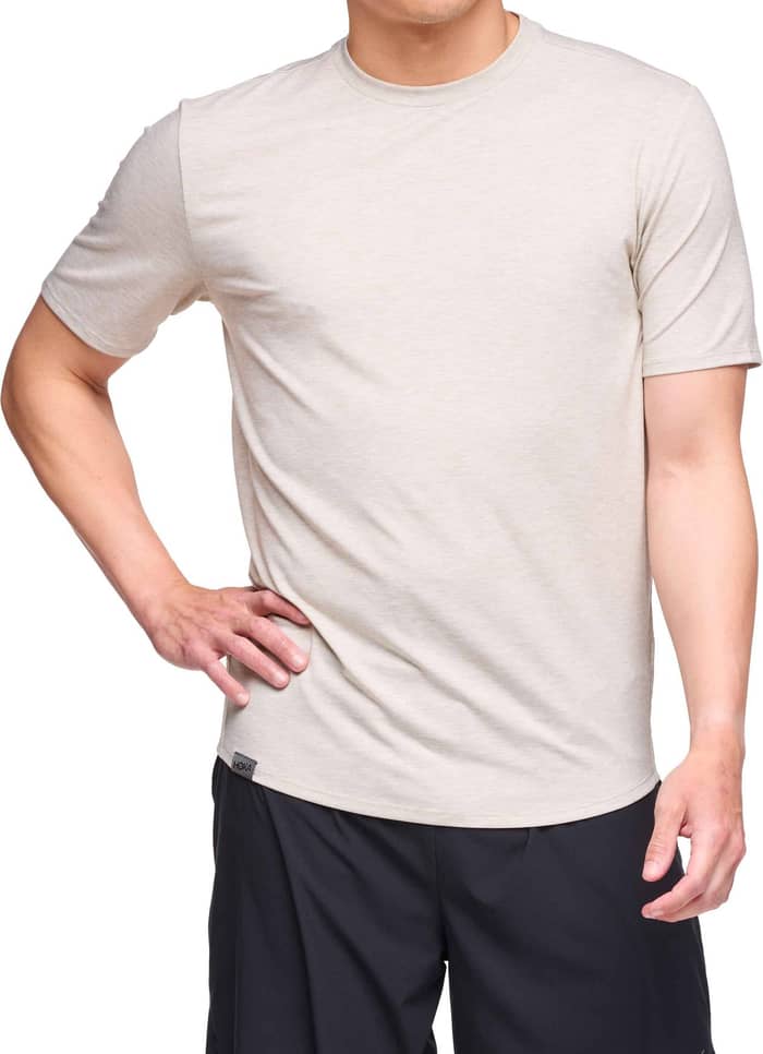 M Hoka Essential Tee Sesame Htr