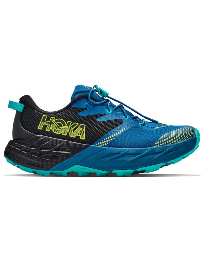 Speedgoat 7 Big Kids Black/Night Glow Blue