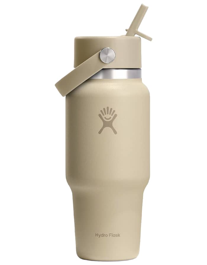 24 Oz Wide Flex Straw Travel Bottle Oat