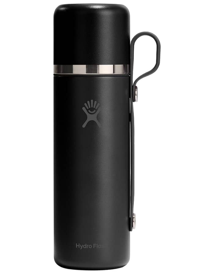 28 Oz Hot Flask And Cup Black