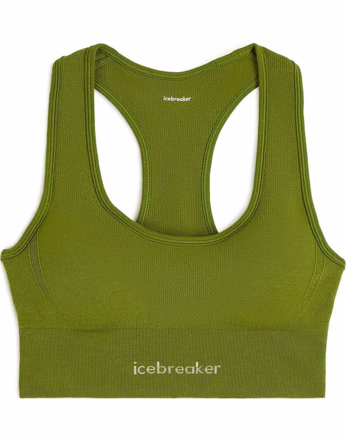 W Merino 260 Zoneknit Seamless Bra Sphagnum