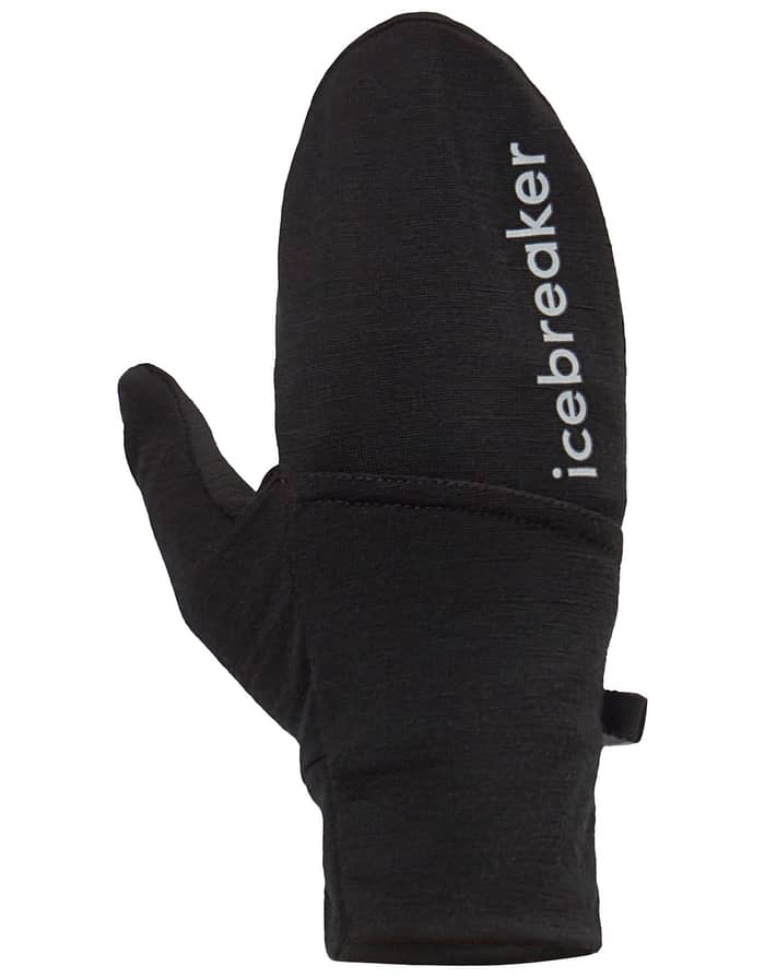 U Merino 200 Oasis Convertible Mittens Black