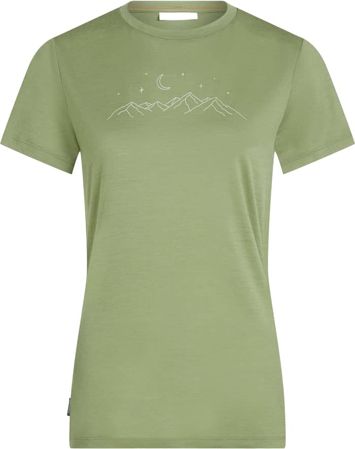 W Merino 150 Tech Lite SS Tee Sparkling Stars Lichen