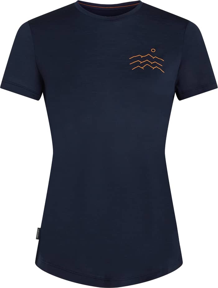 W Merino Blend 125 Cool-Lite Sphere SS Tee Acrss the Pks Mdnight Navy