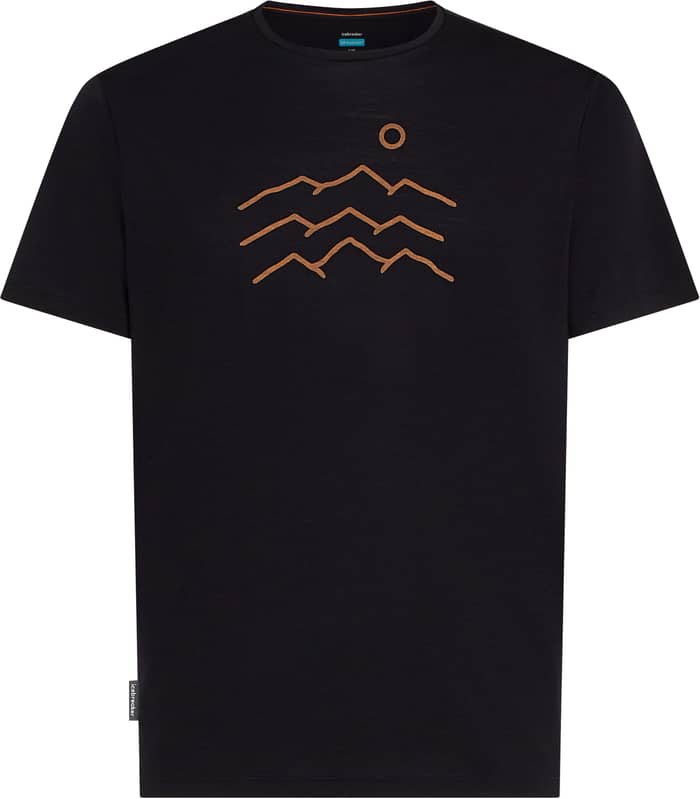 M Merino Blend 125 Cool-Lite Sphere SS Tee Across the Peaks Black