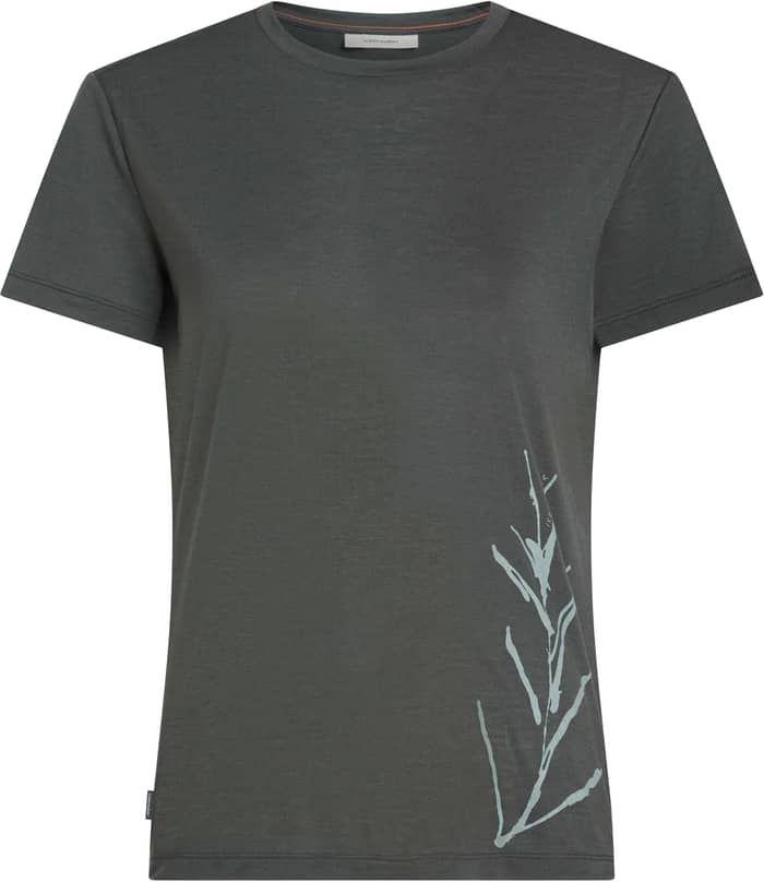 W Merino Blend Core SS Tee Panax Obsidian