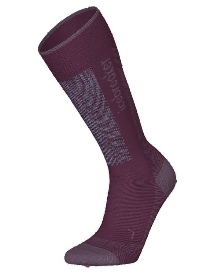 W Merino Blend Ski+ Light OTC Dk Berry Grey Plume Zinc Blue