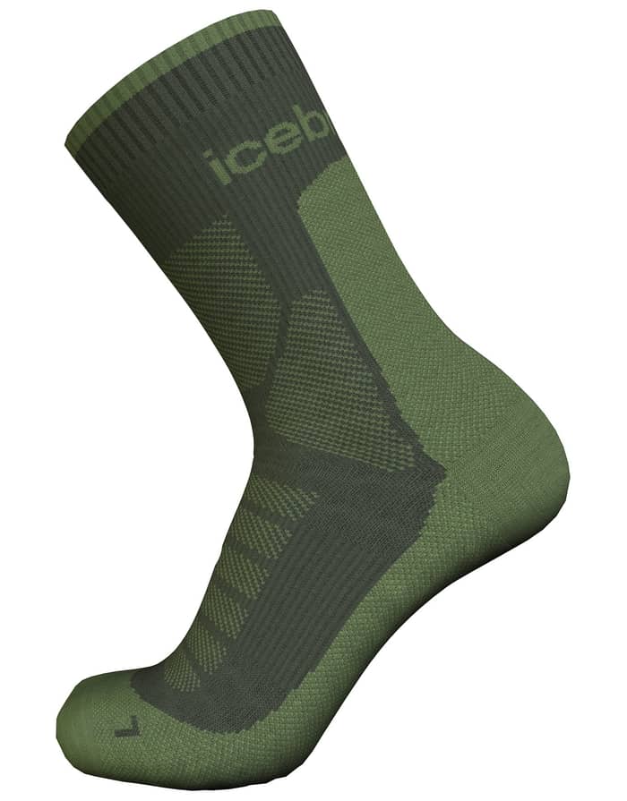 M Merino Hike+ Heavy Crew Dk Loden Sphagnum