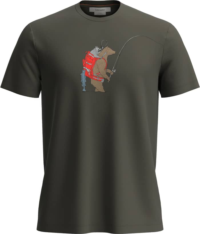 M Merino 150 Tech Lite SS Tee Bear Catch Dk Loden
