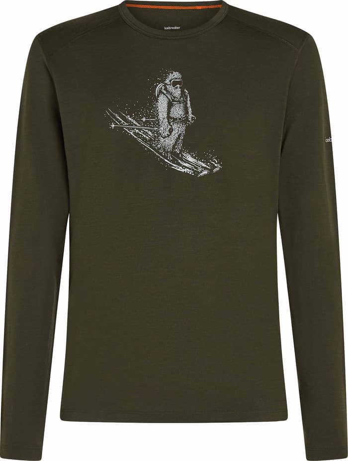 M Merino 200 Oasis LS Crewe Skiing Yeti Dk Loden